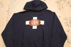 Vintage 1990s Impact Graphic Hoodie  Impact Hoodie  Religious Cross Print  Vintage Cross Sweatshirt  Timothy 4:12  Pullover Sweatshirt