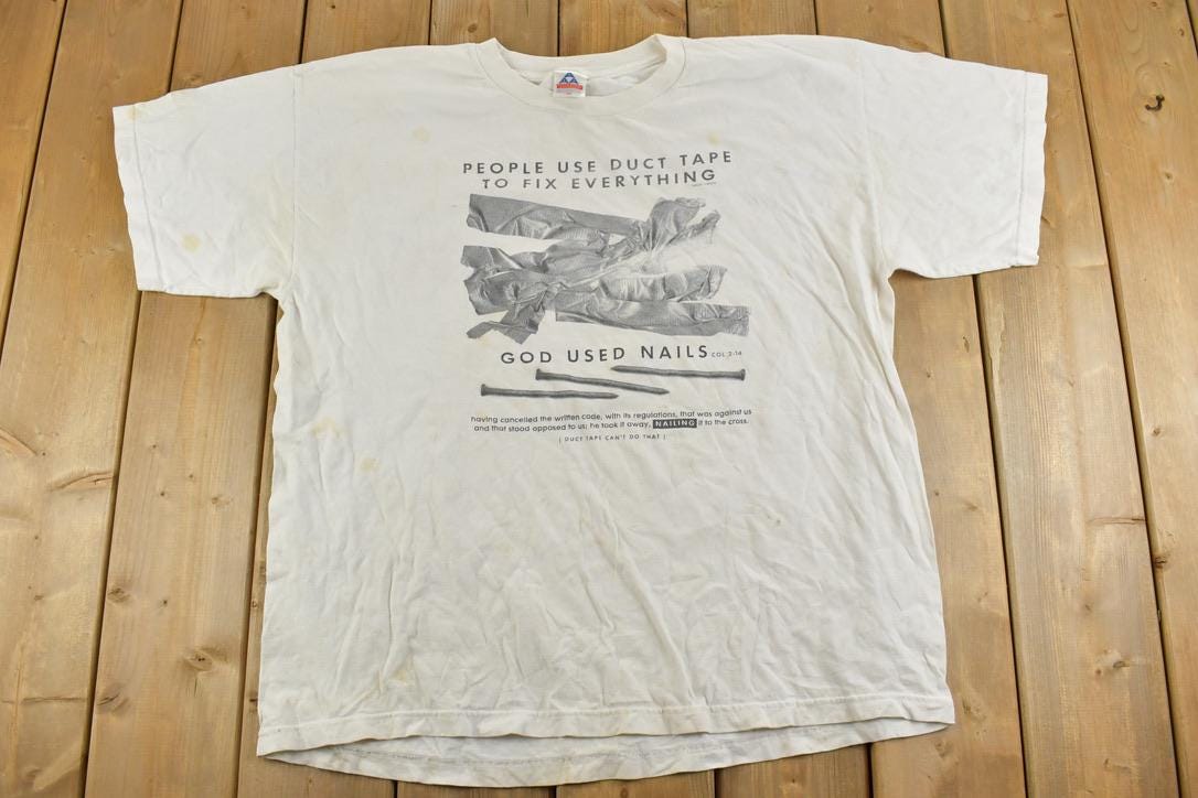 Vintage 1990s God Used Nails Souvenir T-Shirt