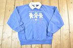 Vintage 1990s Top Stitch Grandkids Are Beary Special Collared Crewneck Sweatshirt Womens M