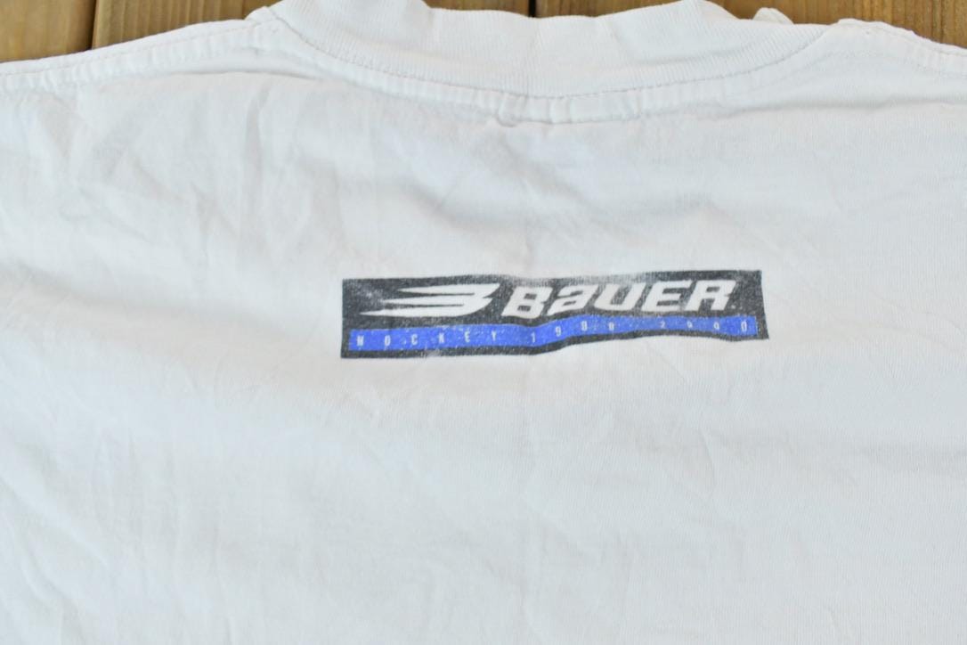 Vintage 1990s Bauer Hockey Graphic T-Shirt