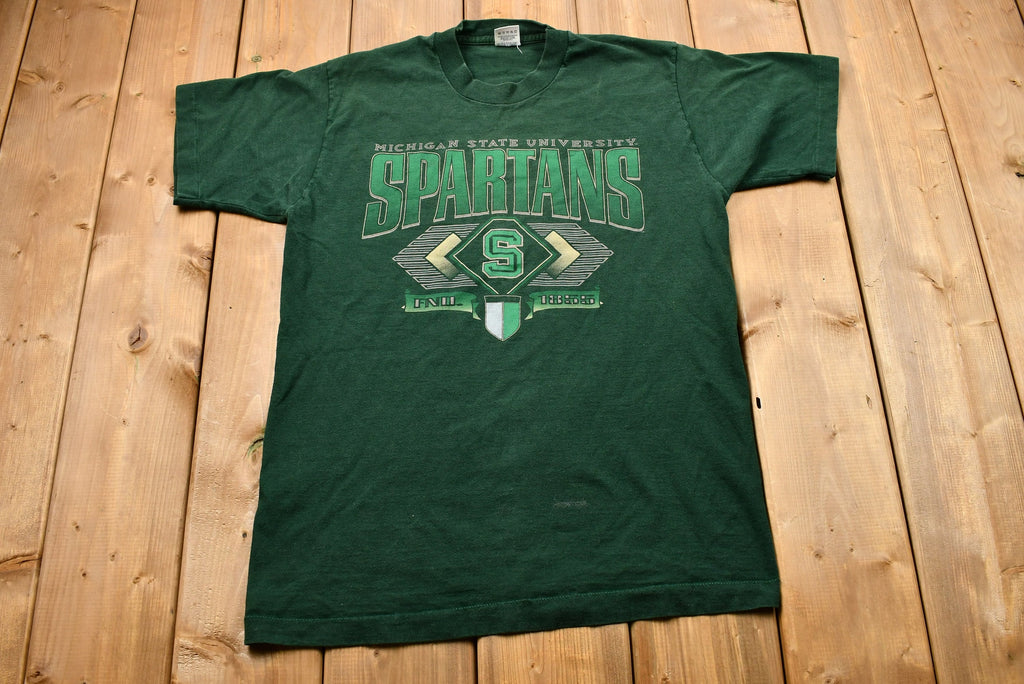 Vintage 1990s Michigan State University Spartans Graphic T-Shirt