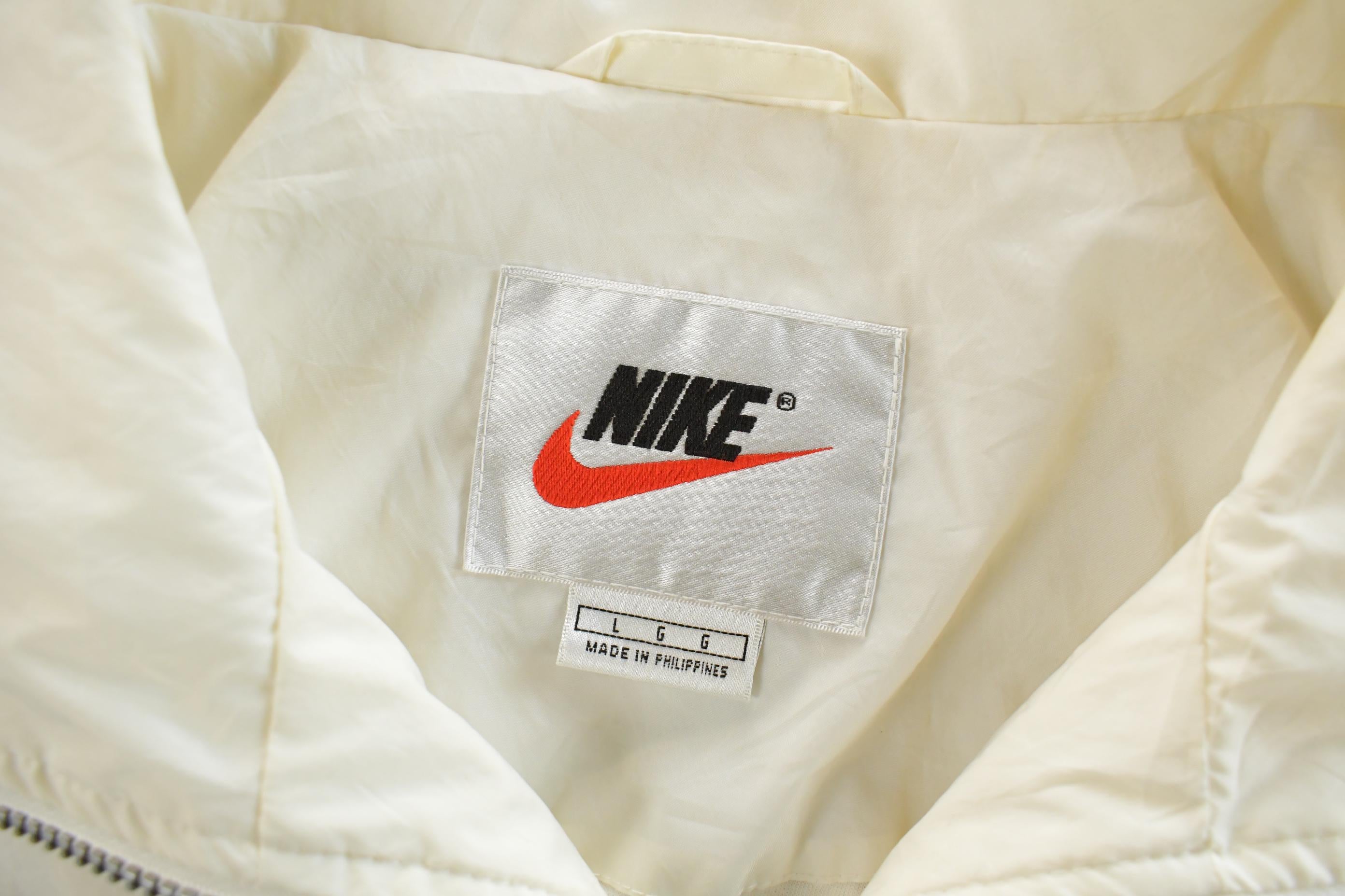 Vintage 1990s Nike Mini Swoosh Windbreaker Jacket Men's Large