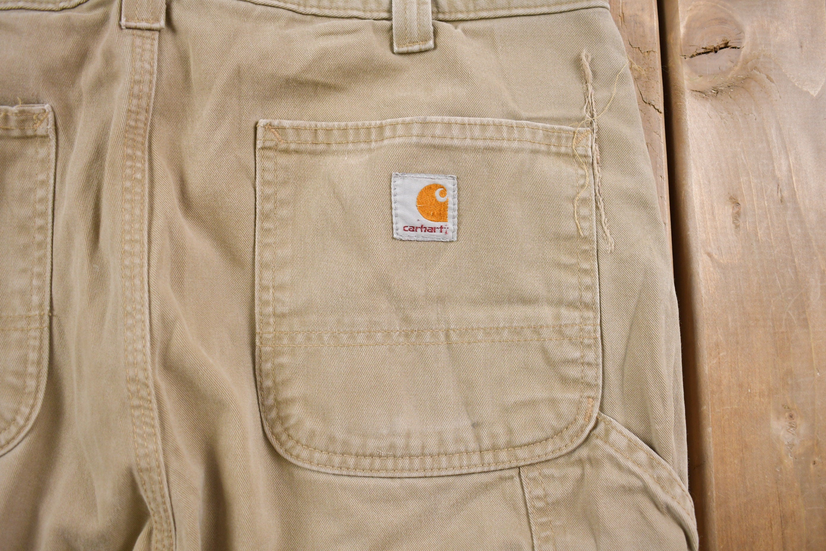 Vintage 1990s Carhartt Khaki Pants 36 x 32