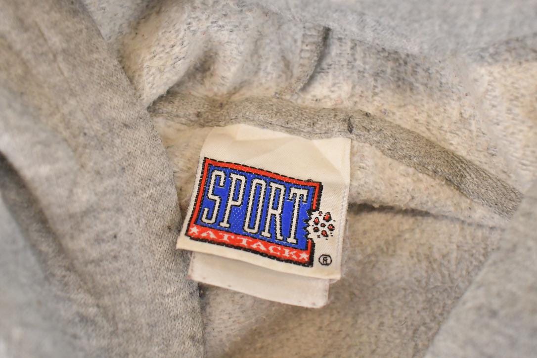 Vintage 1990s Montana University Embroidered Hoodie Sweater Mens L