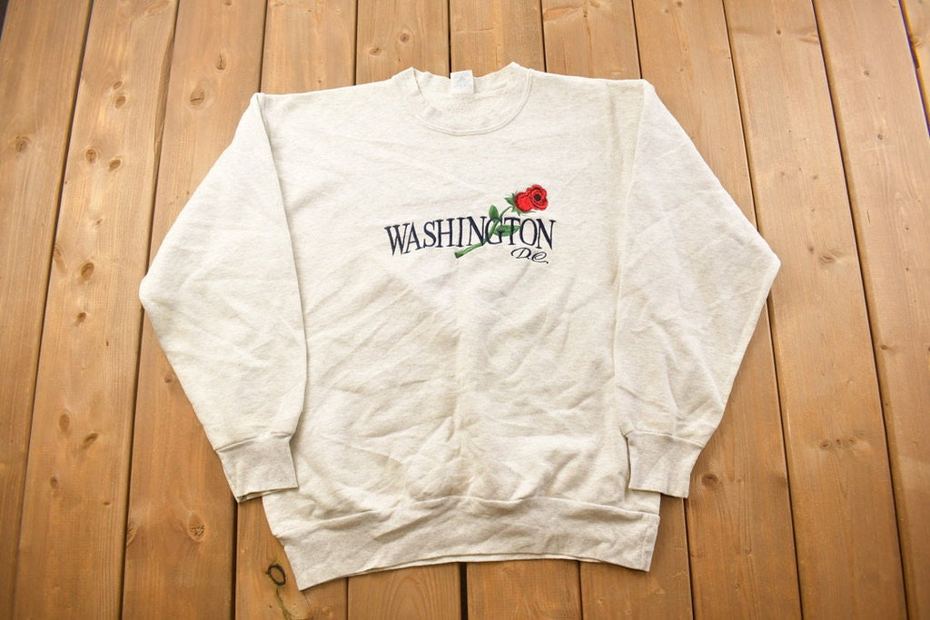 Vintage 1990s Washington D.C Travel Crewneck Sweatshirt