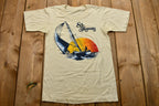 Vintage 1980s St. Thomas Sail Boat Graphic T-Shirt