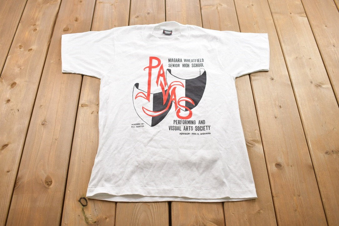 Vintage 1990s Niagara Wheatfield Senior High School Graphic T-Shirt