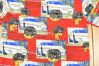 Vintage 1990s Up Roc AOP Hip Hop Rottweiler Abstract Button Up Shirt Men's XXL