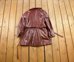 Vintage 1980s Burgundy Leather Jacket