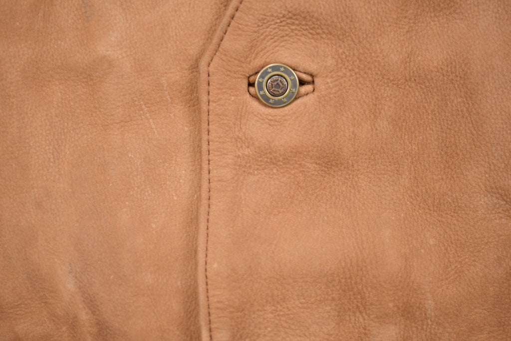 Vintage 1980s Roundtree & Yorke Brown Leather Vest