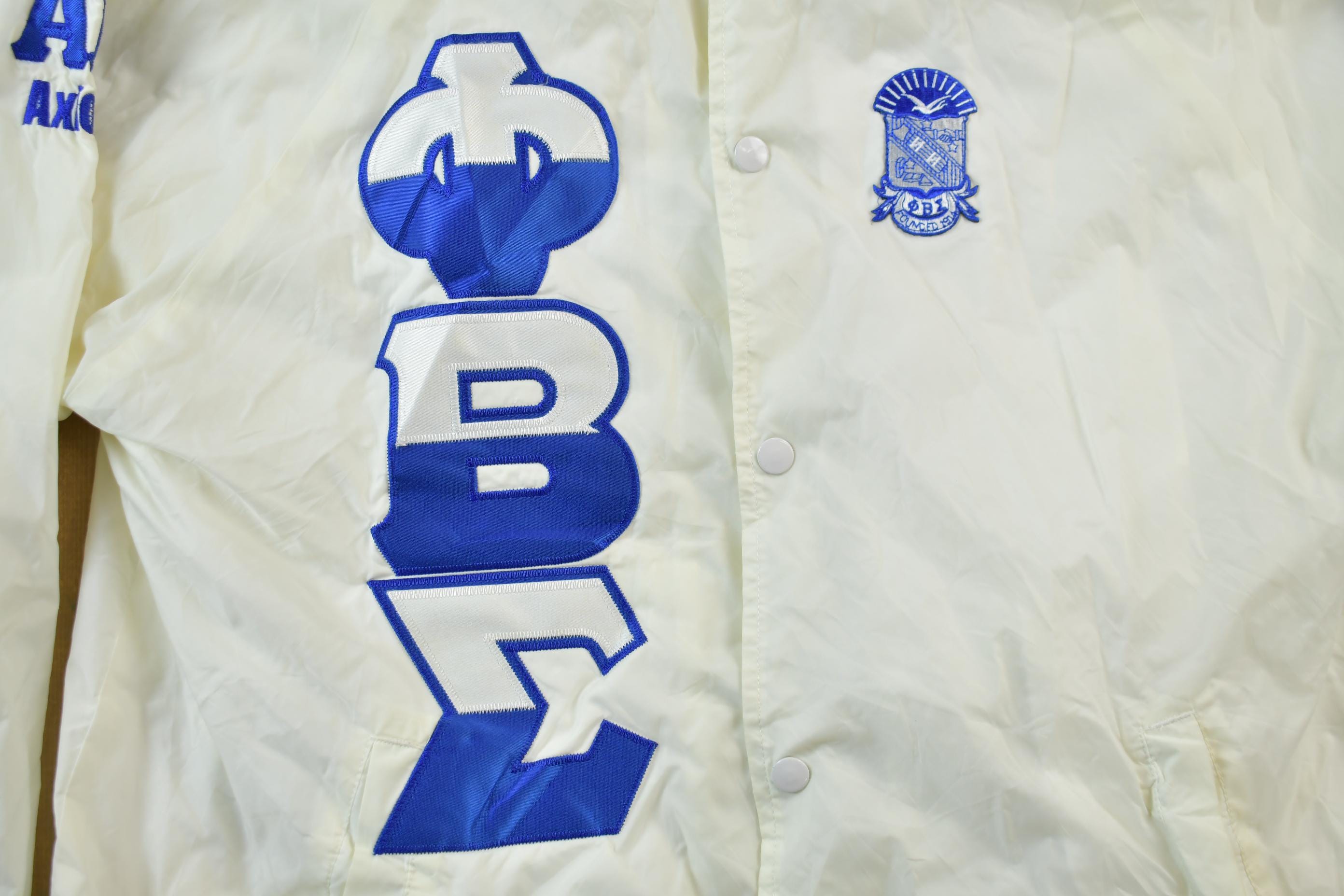 Vintage 1980s Veste Phi Beta Sigma Fraternity Line Jacket