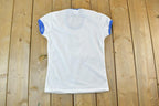 Vintage 1980s Blank White Ringer Single Stitch T-Shirt