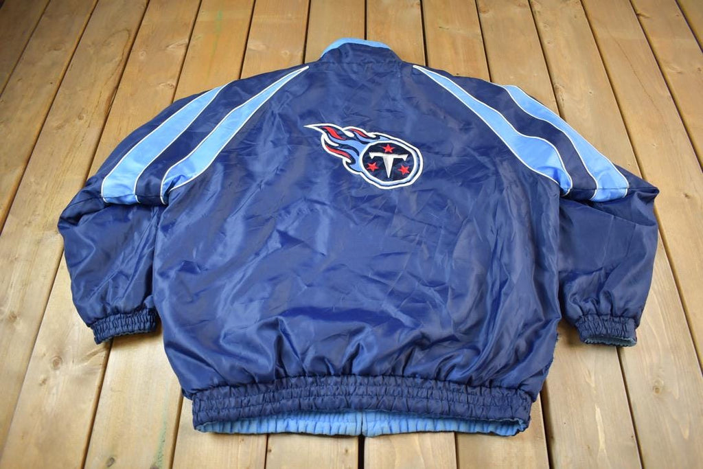Vintage Y2K Tennessee Titans NFL Reversible Fleece Football Jacket
