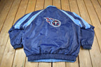 Vintage Y2K Tennessee Titans NFL Reversible Fleece Football Jacket