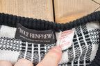 Vintage 1980s Holt Renfrew Plaid Knitted Sweater
