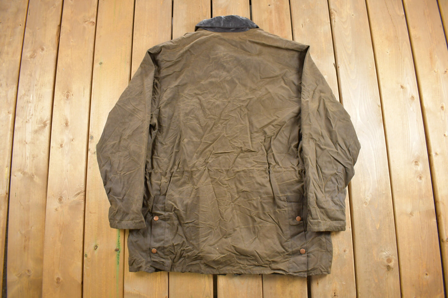 Vintage 1980s Jackeroos Waxed Canvas Jacket / Made in Juji / Fall Outerwear / Leather Coat / Country Gear / Outdoorsman