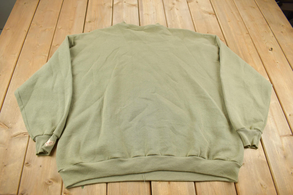 Vintage 1990s Cute Grandma Style Crewneck Sweater Made In USA