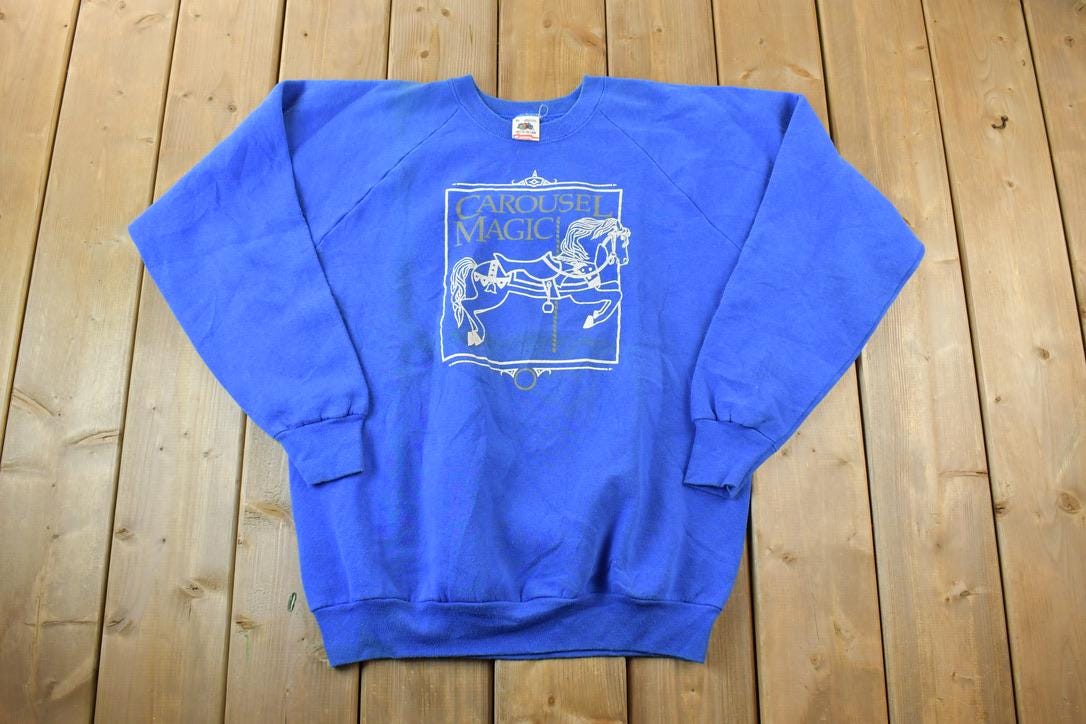 Vintage 1990s Magic Carousel Crewneck Sweatshirt