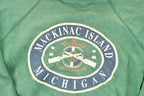 Vintage 1990s Mackinac Island Michigan Boat Life Crewneck Sweatshirt Men's L