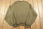 Vintage 1990s Wool Knit Celtic Ram Knit Crewneck Sweater