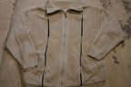 Vintage 1990s 3D Cable Knit Full Zip Sweater