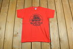 Vintage 1980s Russell Athletic Basketball Camp Graphic T Shirt Men's Small
