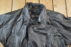 Vintage 1990s Wilsons Leather Biker Jacket Made In USA