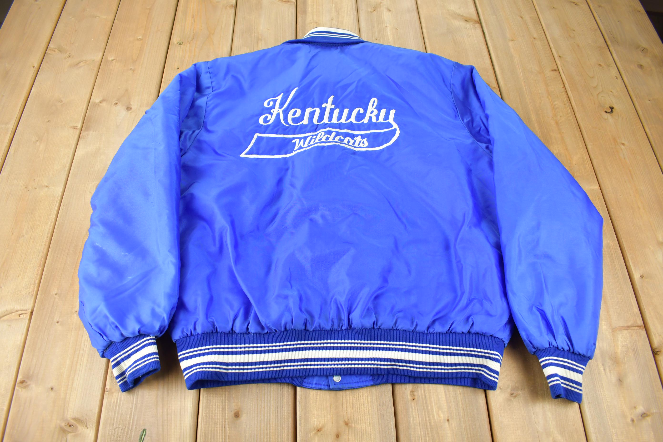 Vintage 1980s Kentucky Wildcats Satin Jacket Jacket