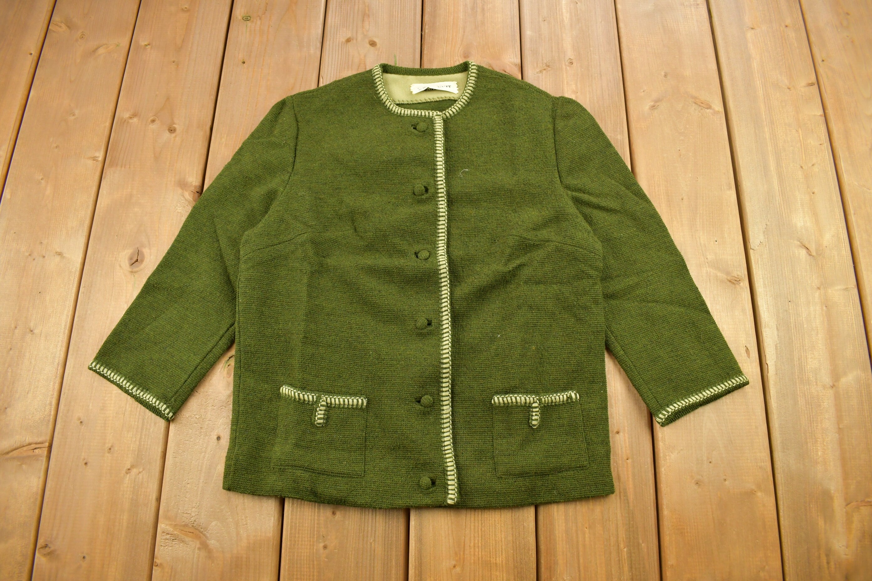 Vintage 1970s Butte Knit Women's Knitted Cardigan
