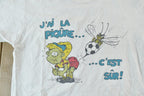 Vintage 1990s French Soccer Bee Cartoon Graphic T-Shirt