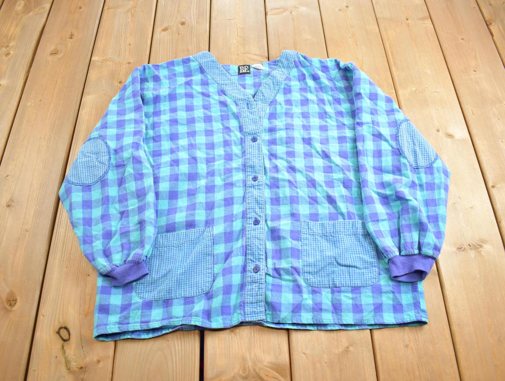 Vintage 1980s Basic Editions BE Blank Button Up Shirt