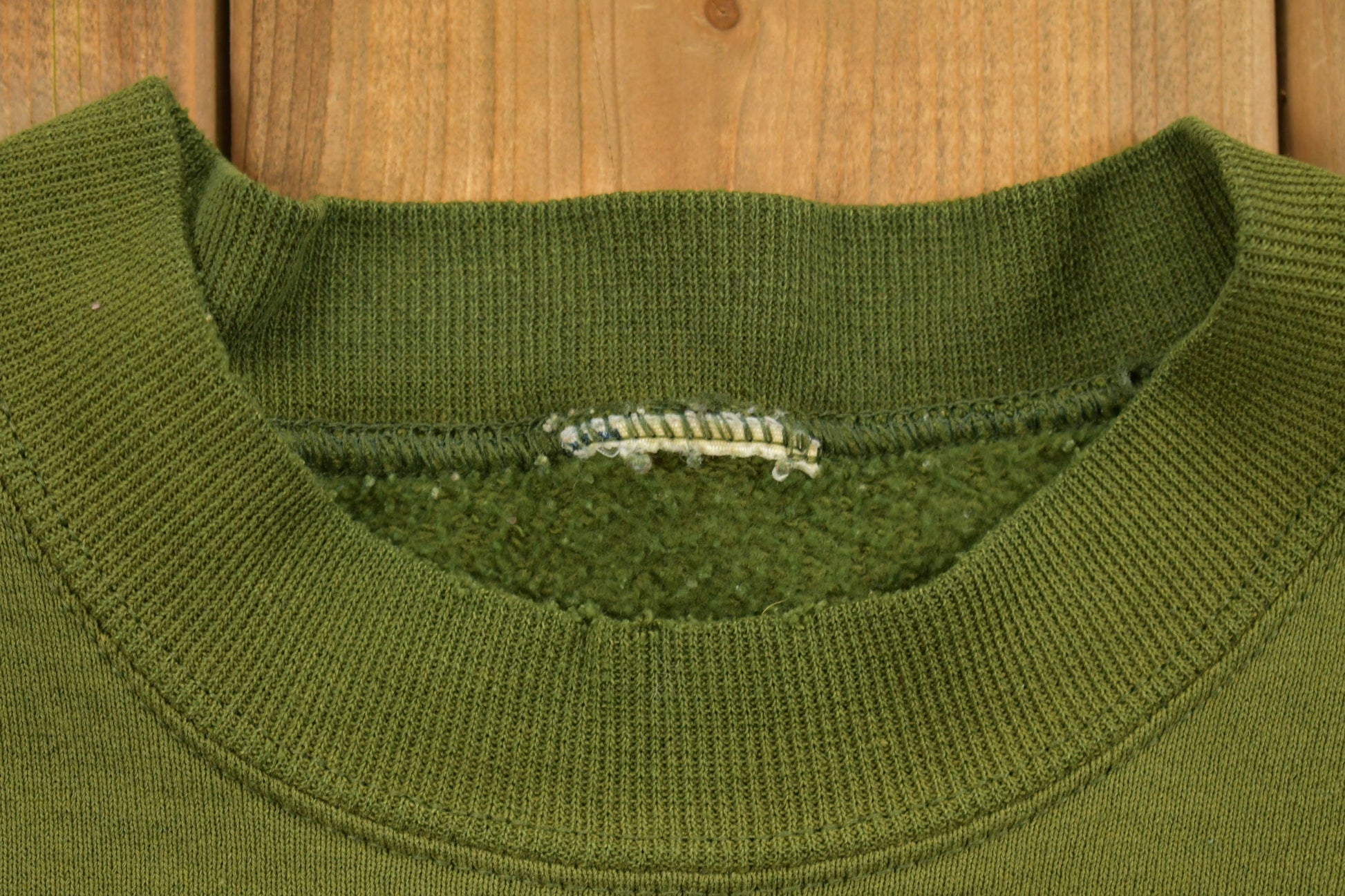 Vintage 1990s Blank Green Crewneck Sweatshirt