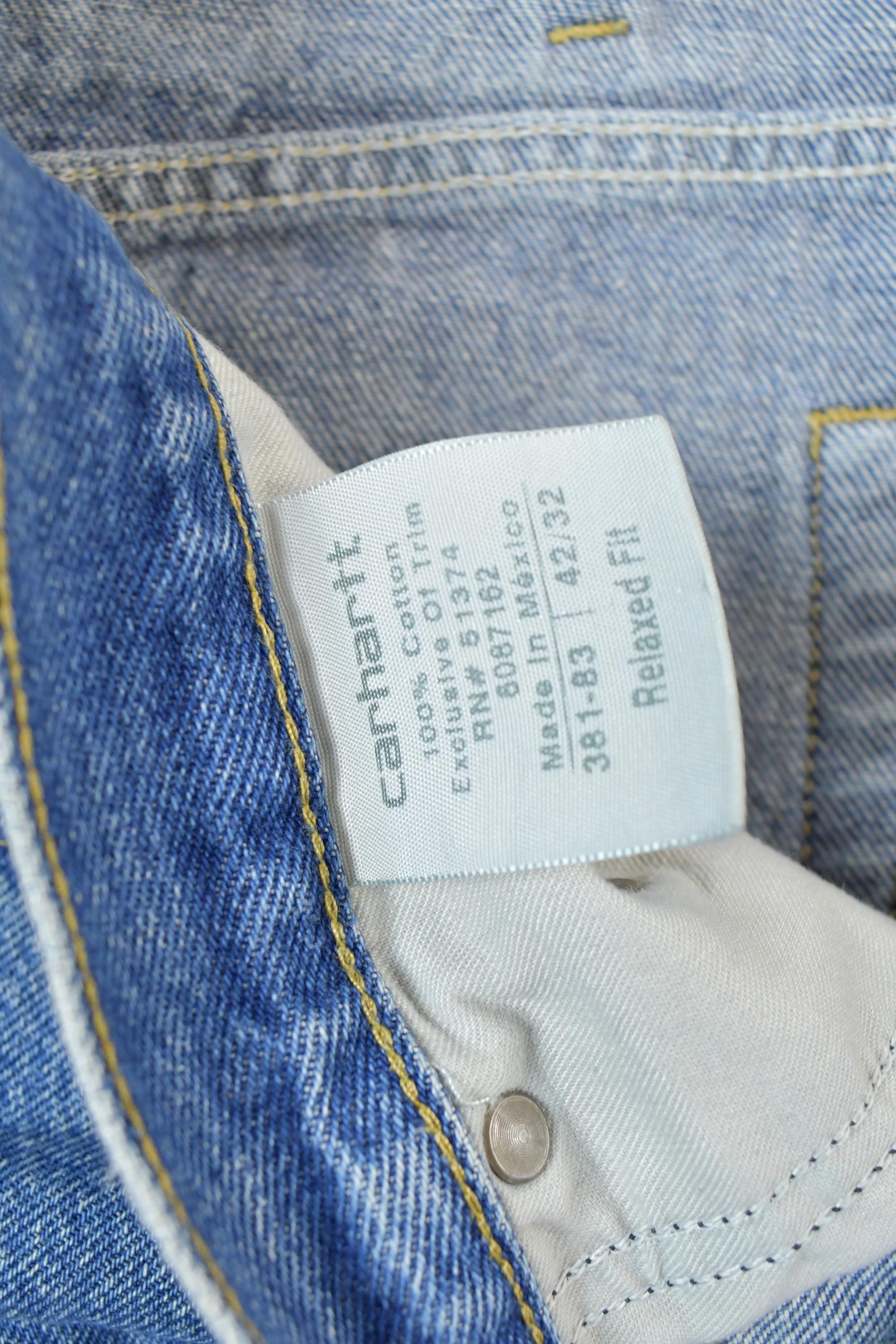 Vintage 1990s Carhartt Work Denim Jeans Size 42x32