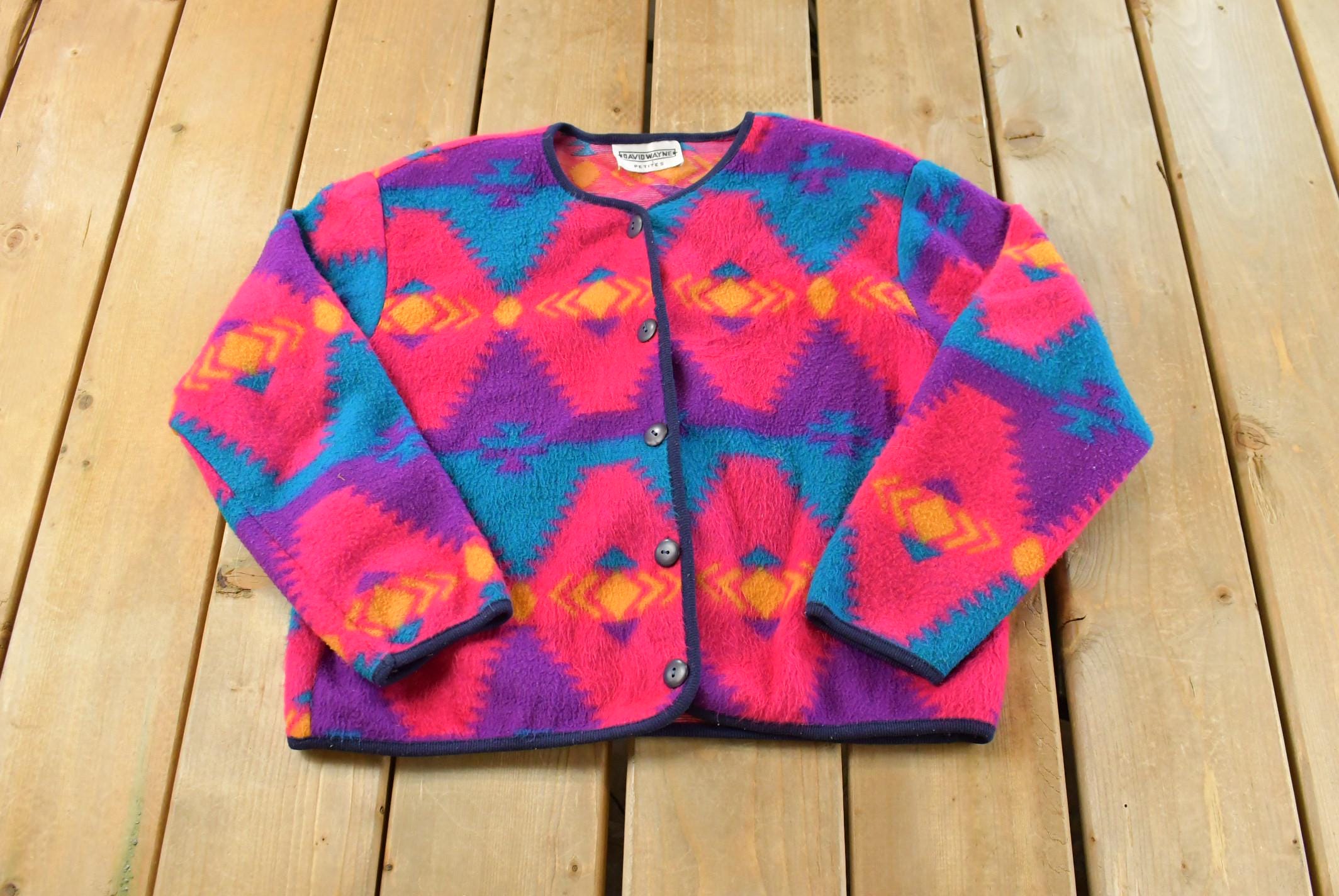 Vintage 1990s David Wayne Petites Cardigan Sweater Women's M