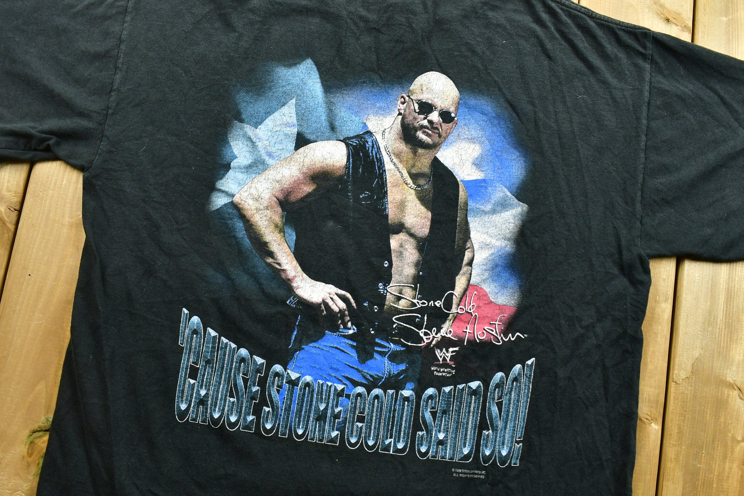 Vintage 1998 Stone Cold University Wrestling T-Shirt