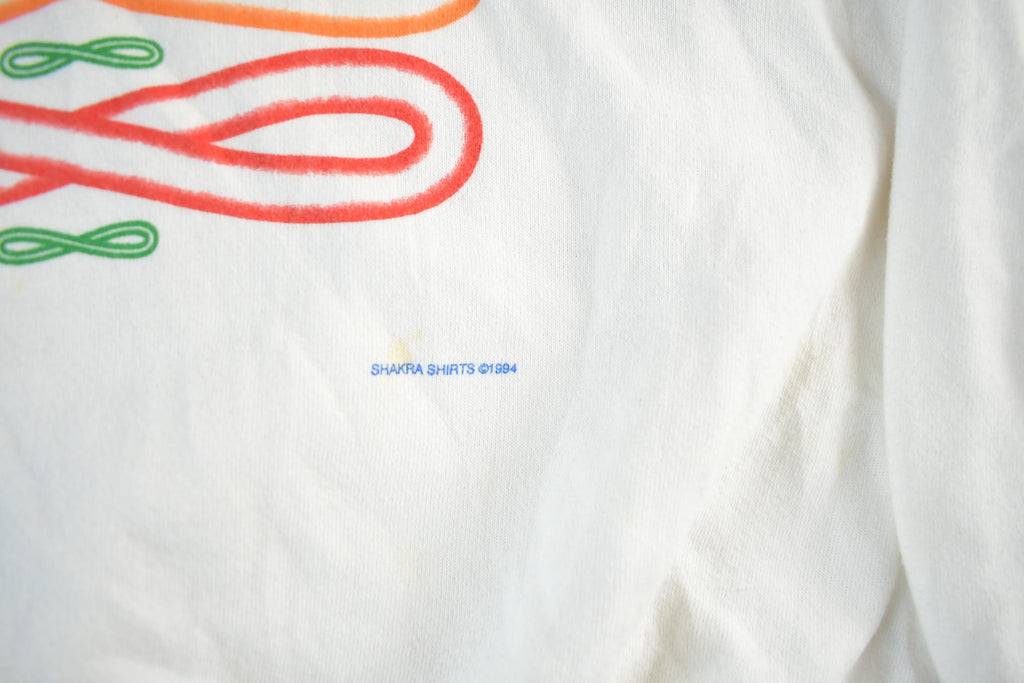 Vintage 1990s Shakra Shirts Infinity Sign Graphic Crewneck Sweatshirt Men's Large