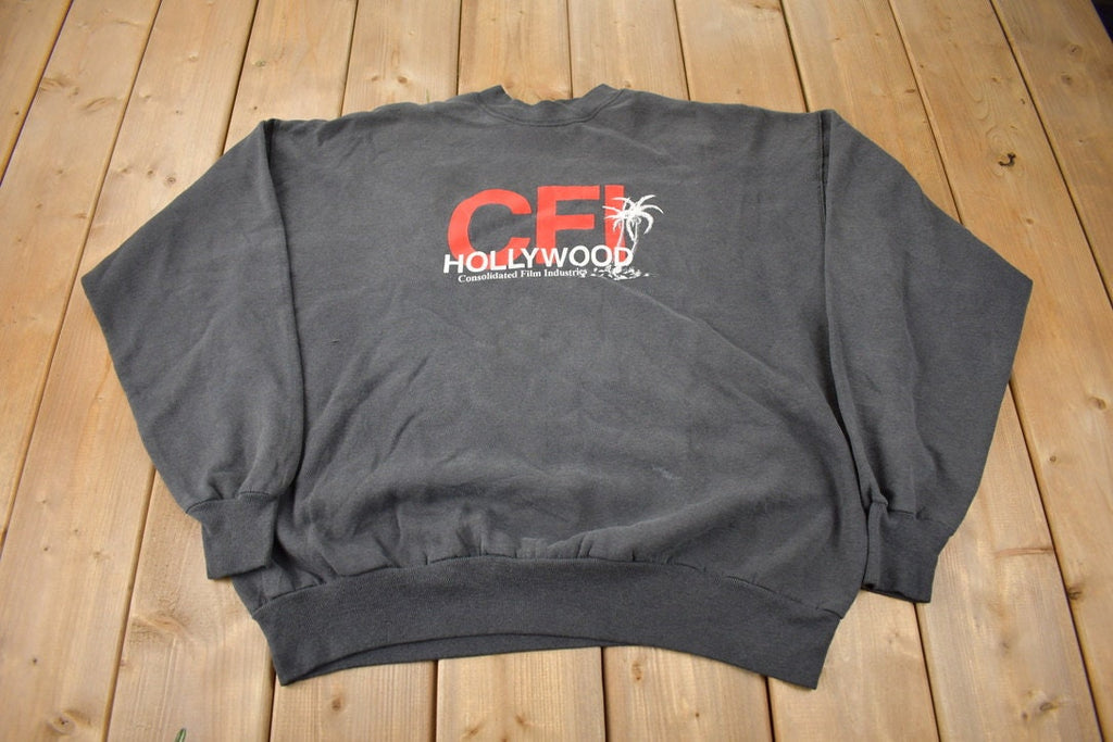 Vintage 1990s Consolidated Film Industries Hollywood CFI Crewneck Sweatshirt