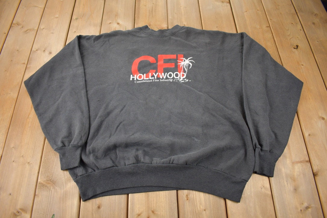 Vintage 1990s Consolidated Film Industries Hollywood CFI Crewneck Sweatshirt