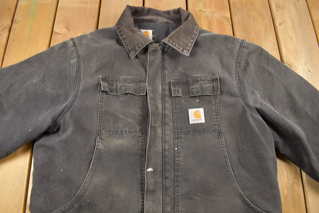 Vintage 1990s Carhartt Quilt Lined Work Jacket