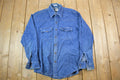 Vintage 1990s Blue Jean Button Up Shirt