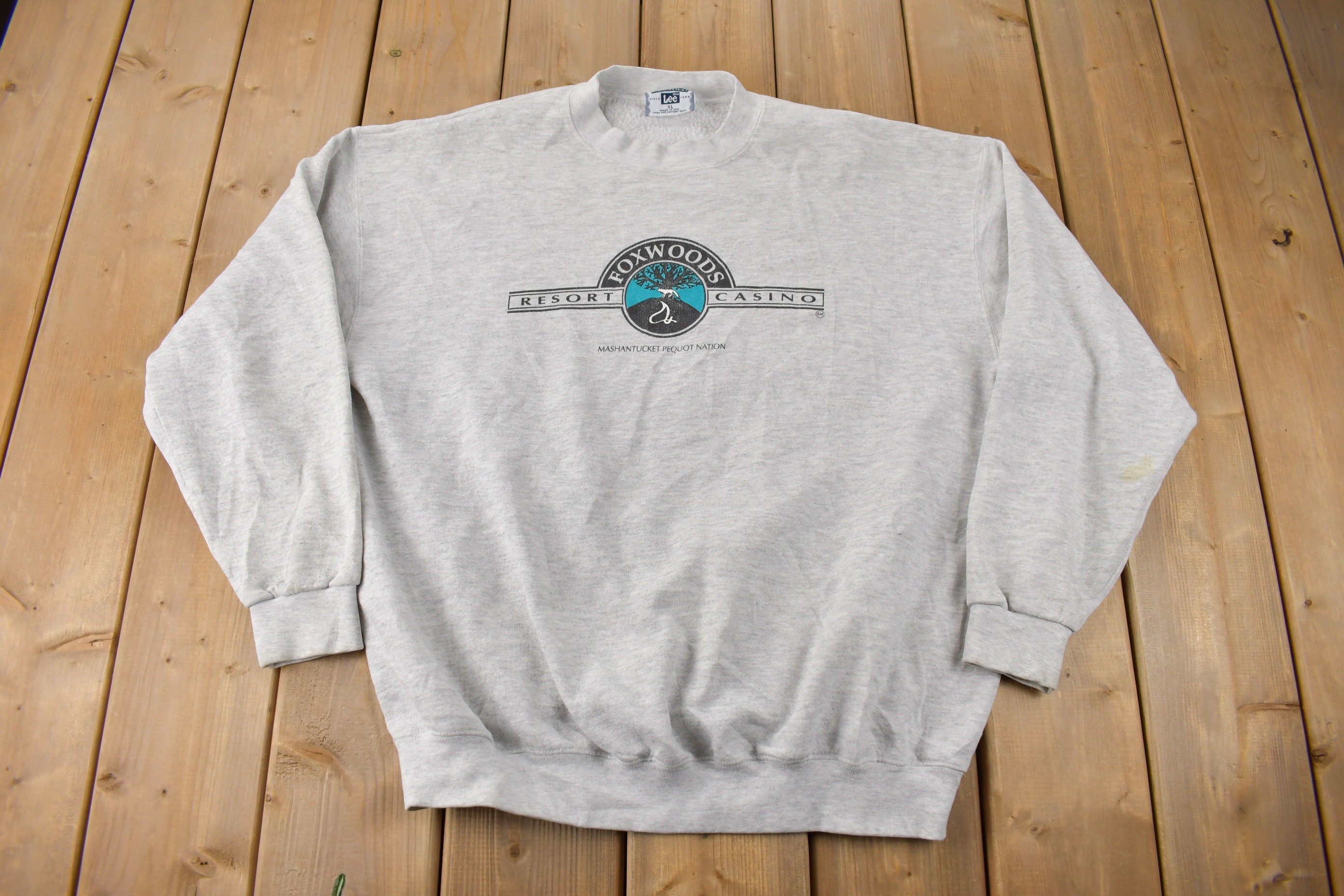 Vintage 1990s Foxwoods Resort & Casino Souvenir Crewneck Sweatshirt Made In USA