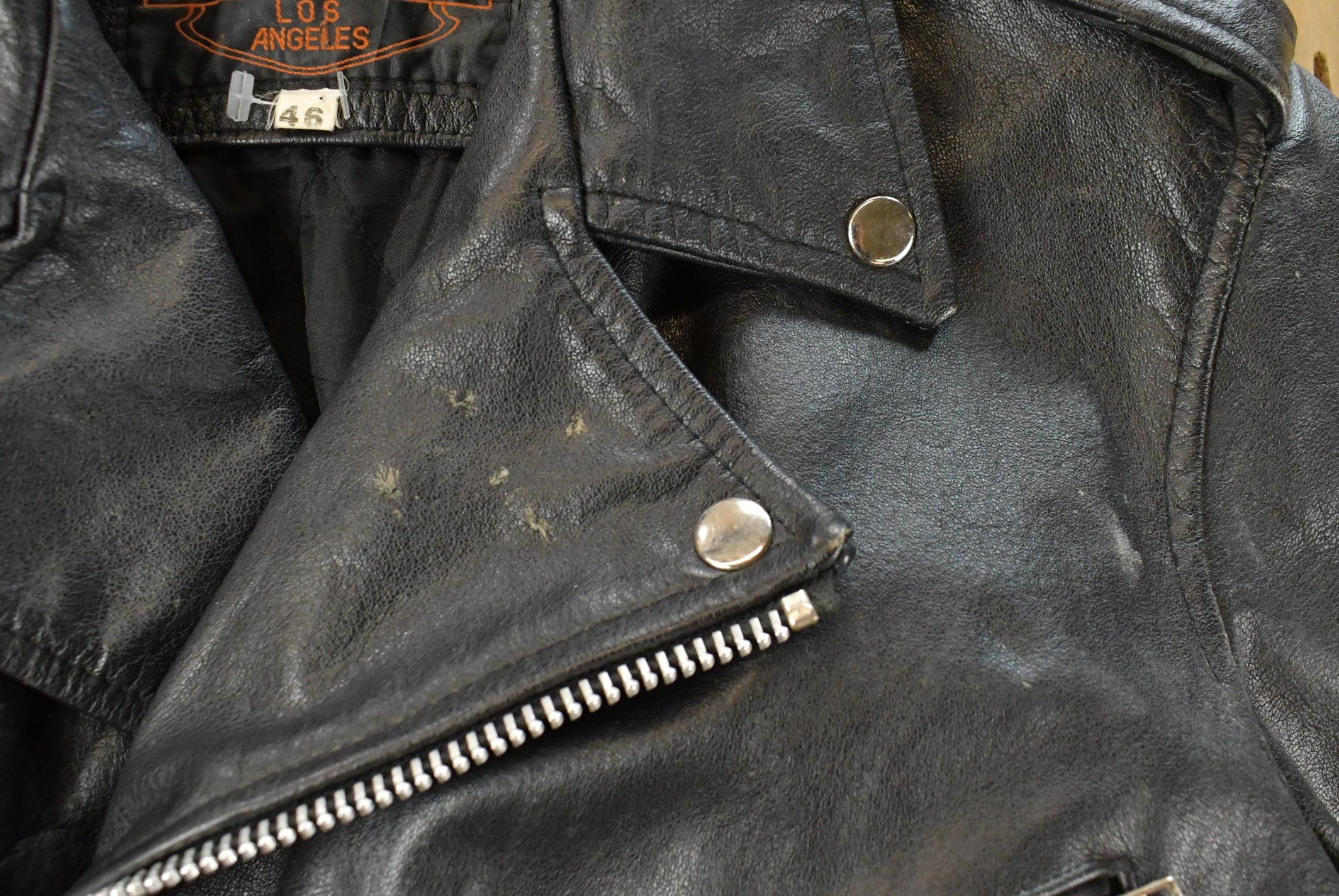 Vintage 1980s Lucky Leather Biker Motorcycle Leather Jacket Women's Medium
