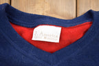 Vintage 1990s University Of Wisconsin Oshkosh Embroidered Fleece Sweater