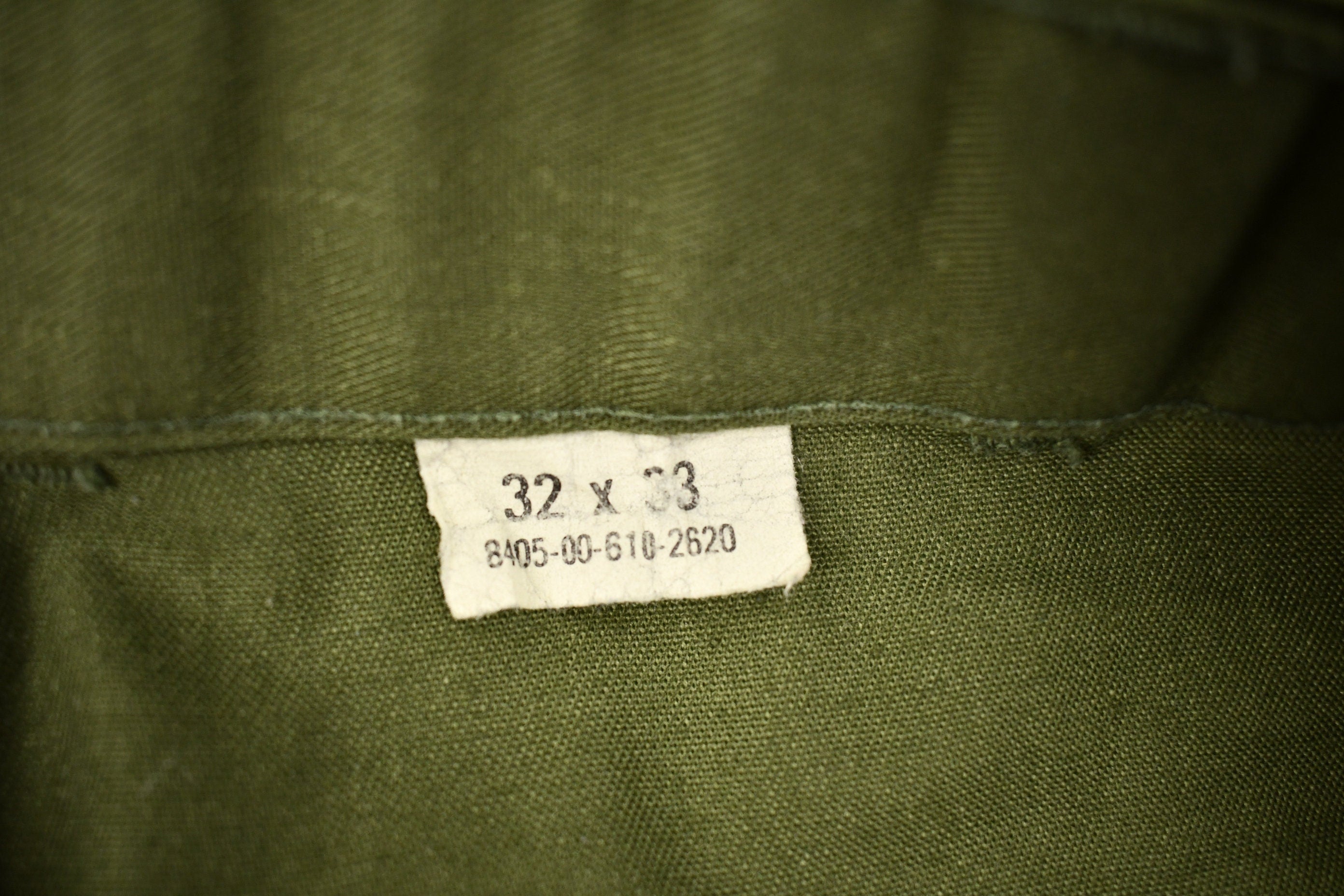 Vintage 1981 Military OG 507 Army Pants Size 30 x 30