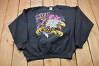 Vintage 1990s Wild As The Wind Eagle Salem Sportswear Graphic Crewneck Sweatshirt
