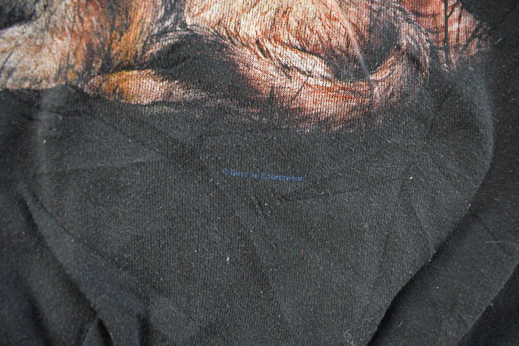 Vintage 1990s Native American Wolf Crewneck Men's Medium