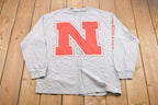 Vintage 1990s Nebraska University Collegiate Long Sleeve T-Shirt
