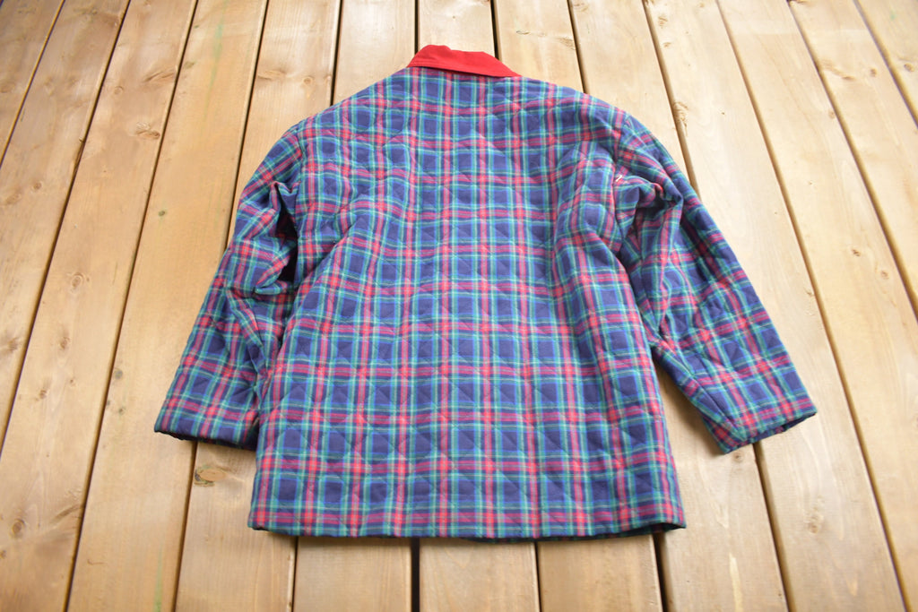 Vintage 1990s David Brooks Plaid Jacket Size 8