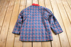 Vintage 1990s David Brooks Plaid Jacket Size 8