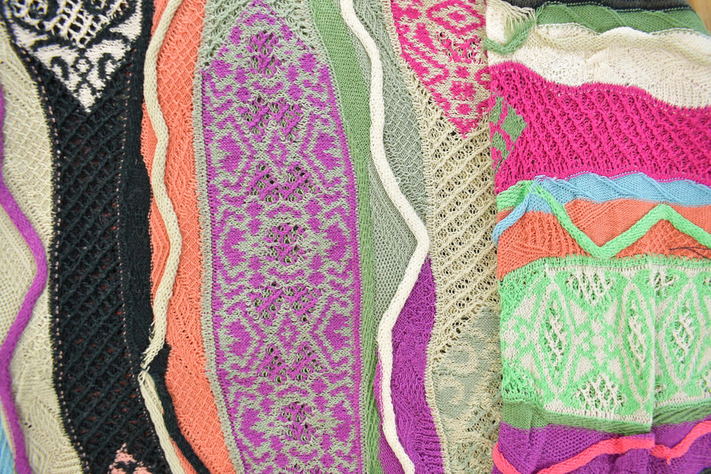 Vintage 1990s Coogi Classic 3D Knit Abstract Crewneck Sweater Men's Large